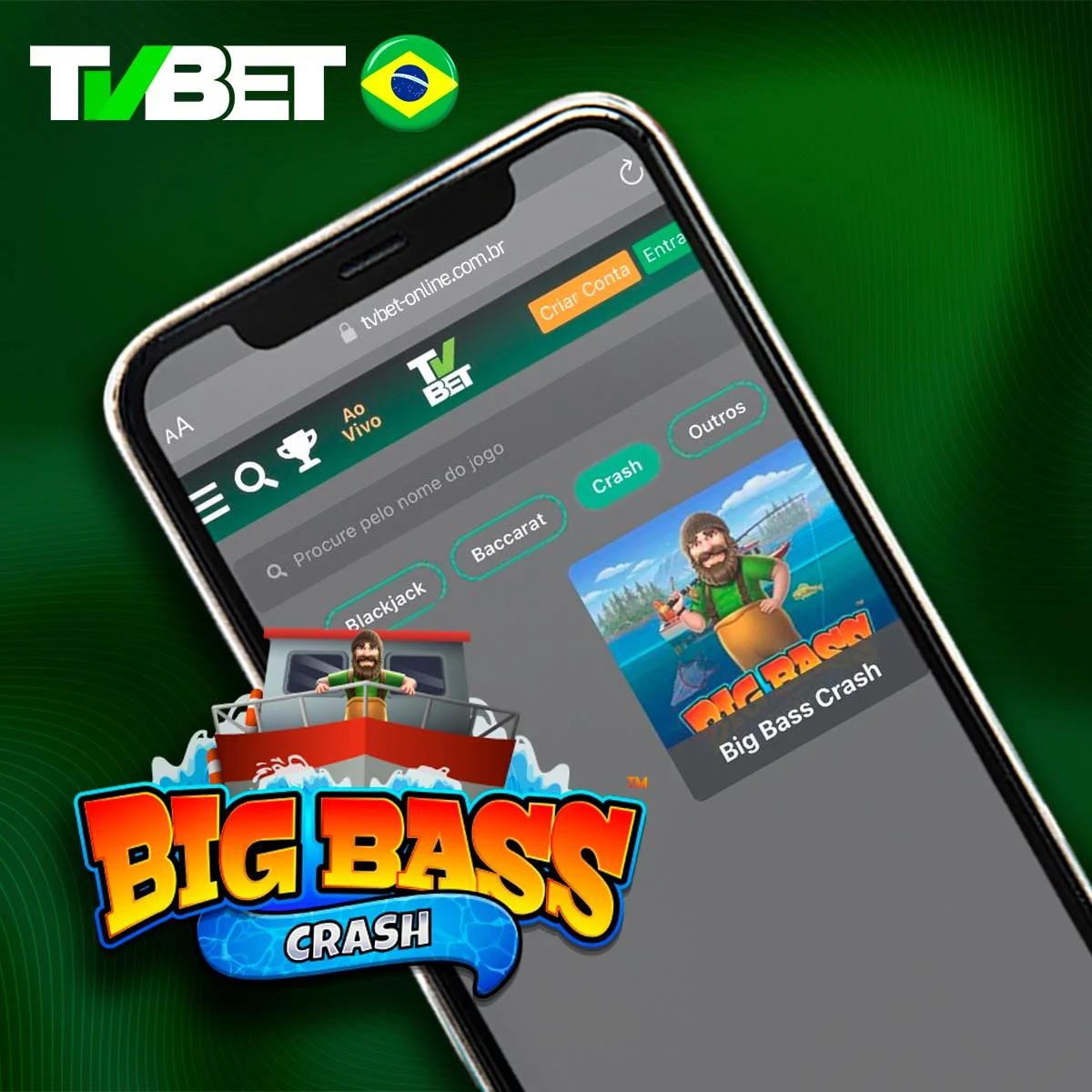 Como o Big Bass Crash funciona na plataforma TVbet?