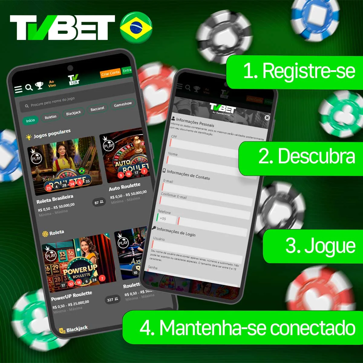 Onde começar a jogar no TVBet Casino