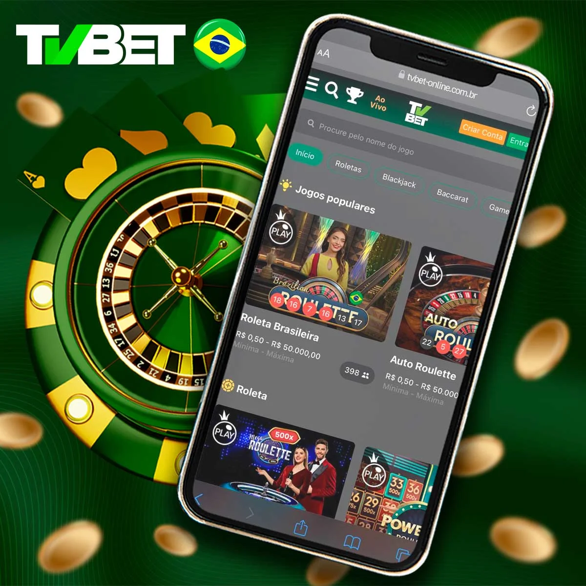 Informações sobre o cassino ao vivo no TVbet