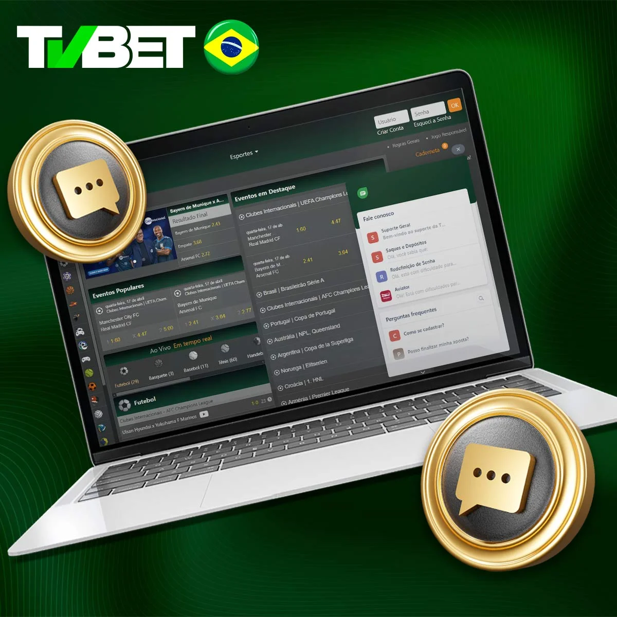 Suporte técnico na plataforma TVbet