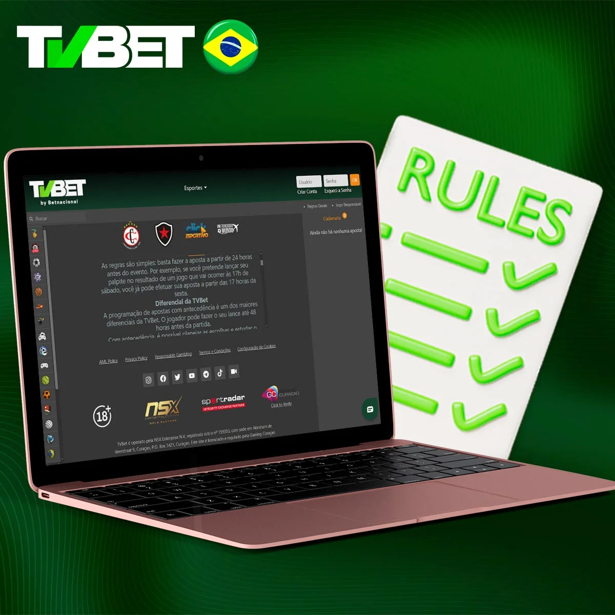 Quais são os termos e condições da plataforma TVbet?